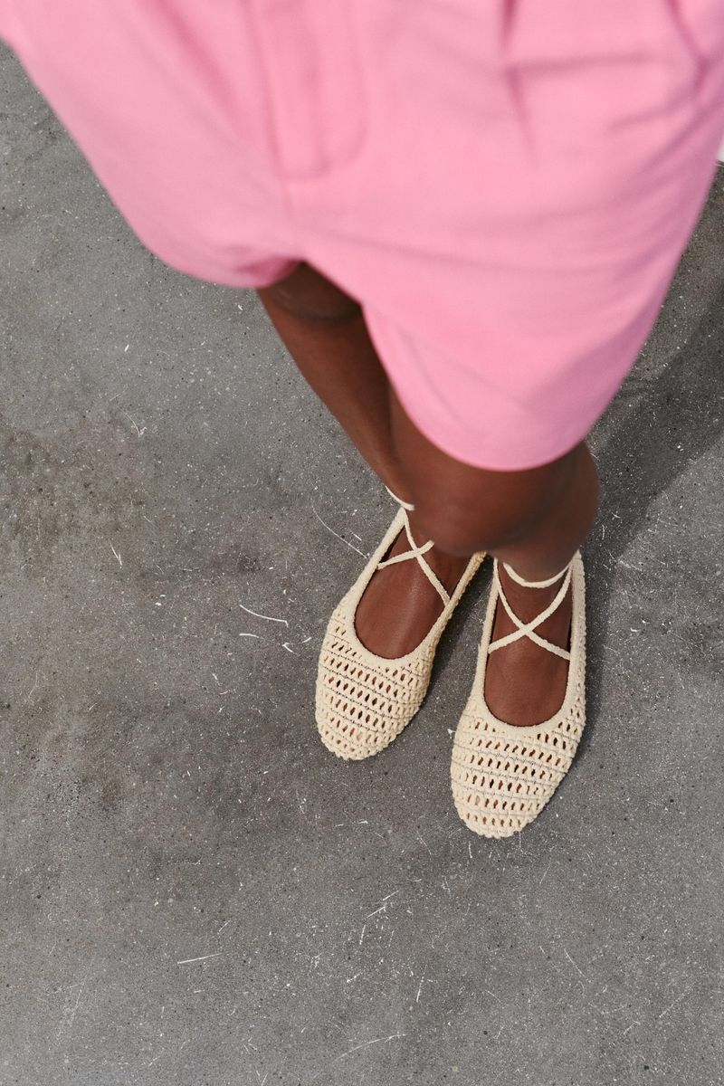 ZARA Crochet Ballet Flats