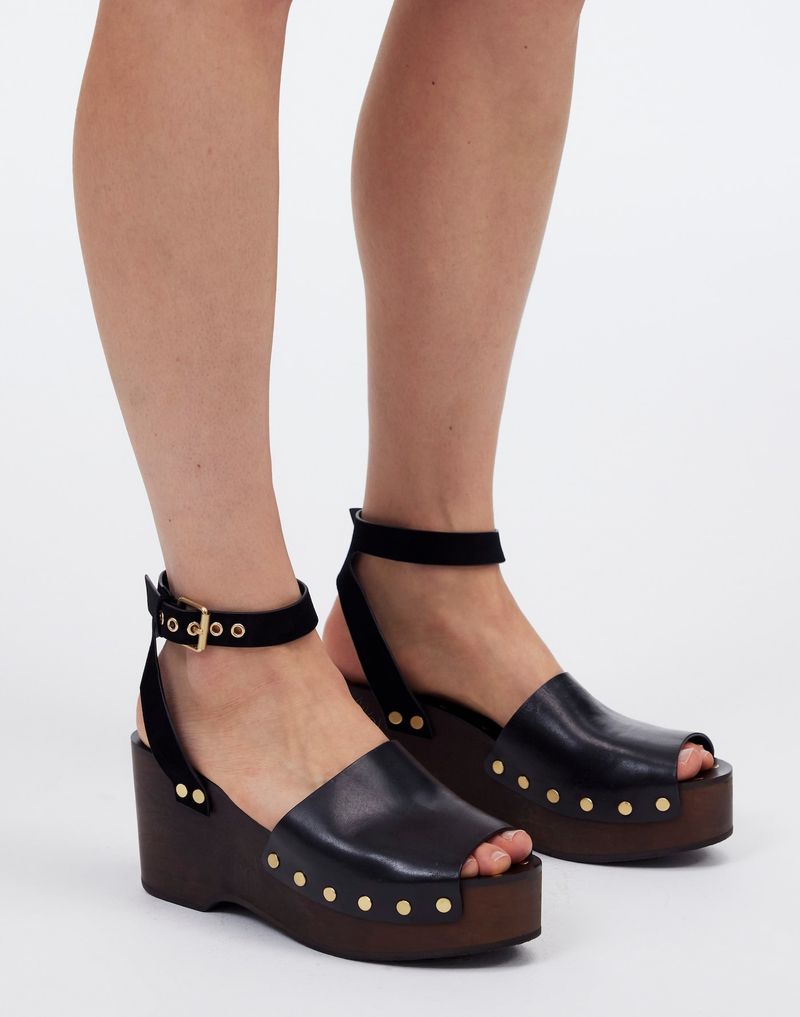 Madewell The Anouk Platform Clog Sandal: Everyday Boho Comfort