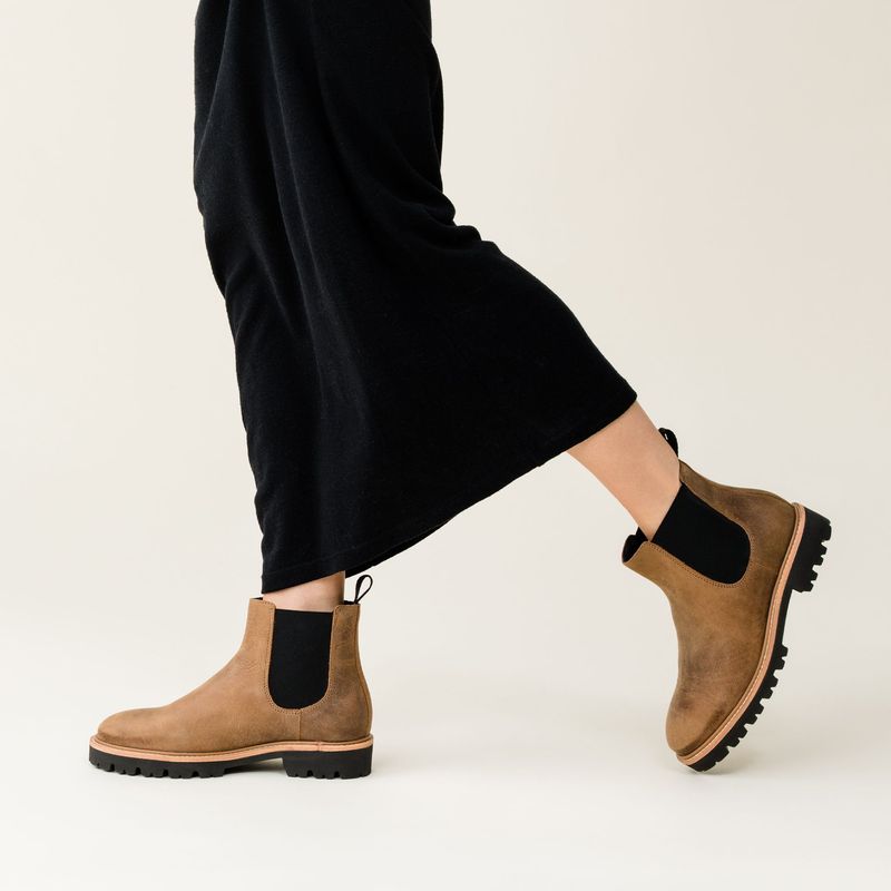 Lug-Sole Ankle Boots Year-Round