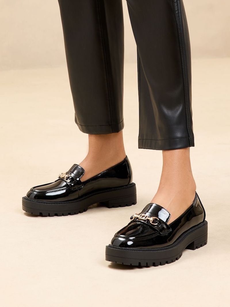 Cheap Faux-Leather Loafers