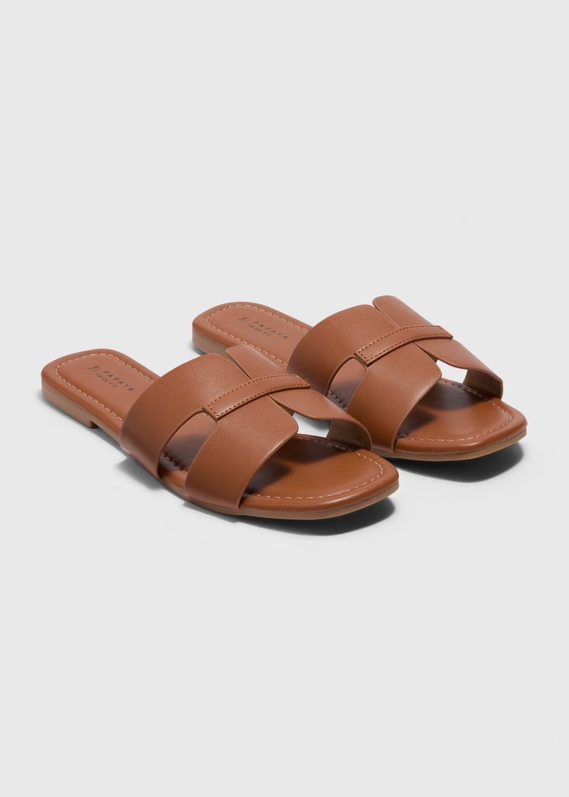 Matalan Tan Mule Sandals