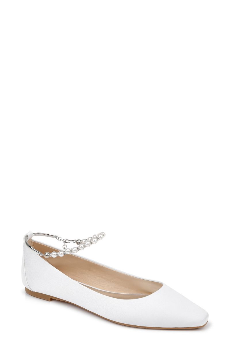 Badgley Mischka London Ankle Strap Flats