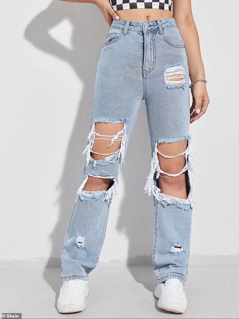 Overly Distressed Denim