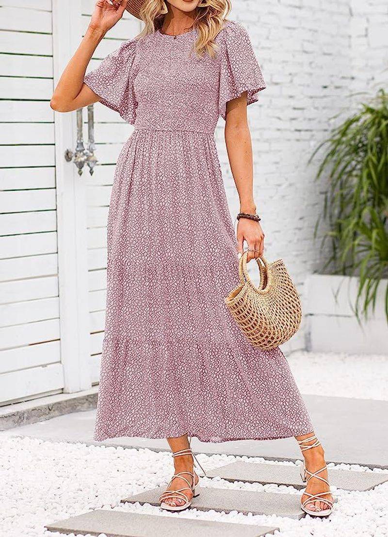 Zesica Smocked Maxi Dress