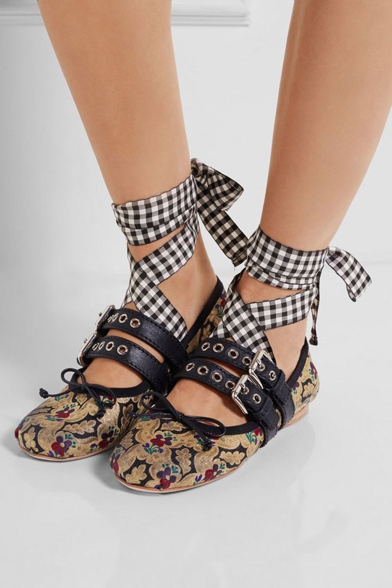Ballet Flats with Ribbons
