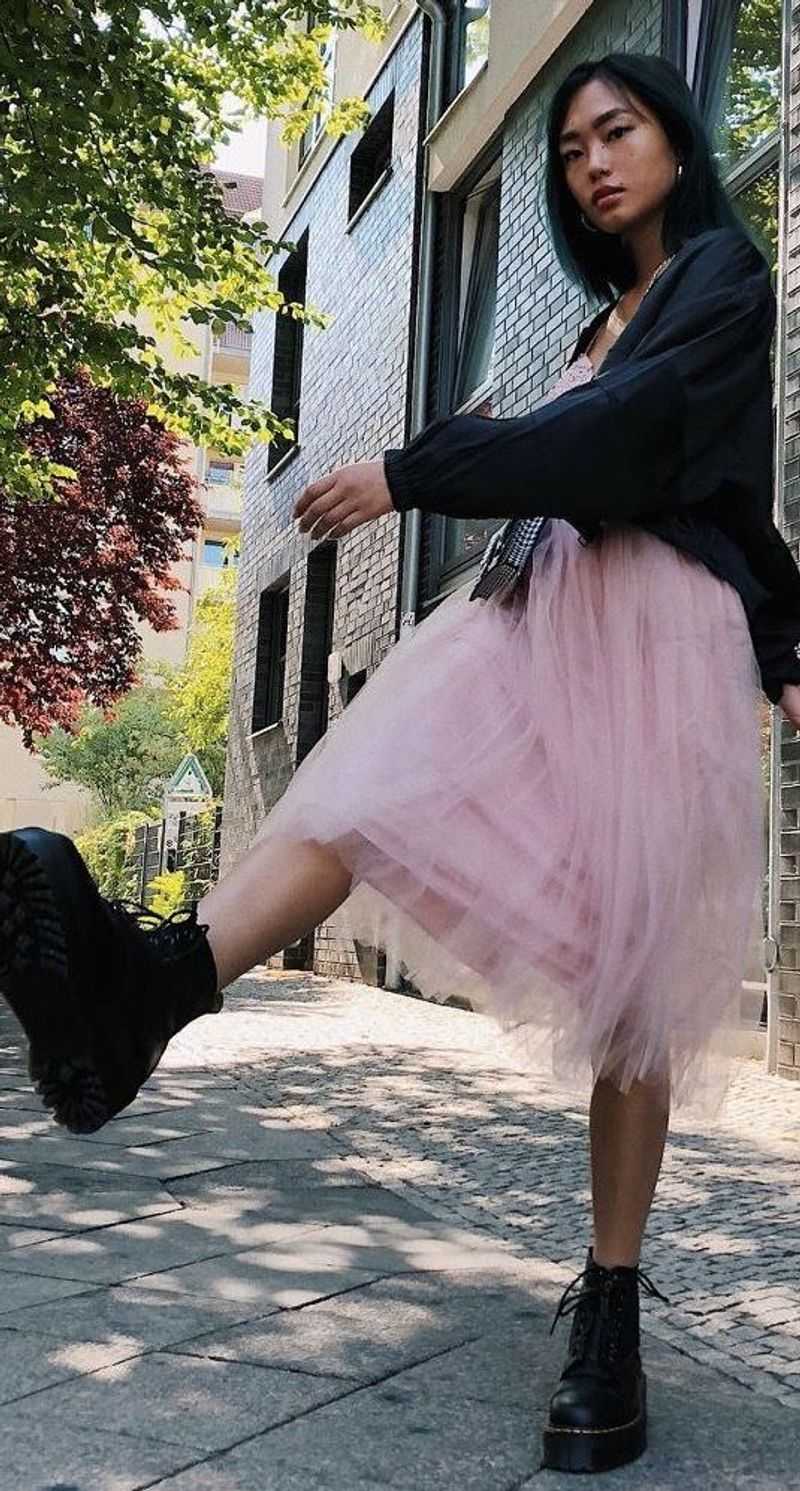 Tulle or Sheer Overlay Dress