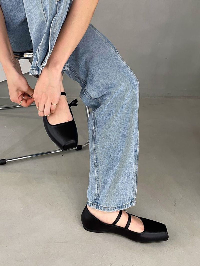 Square-Toed Flats
