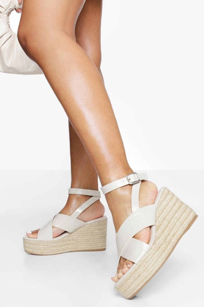 Heavy Wedge Sandals with Thick Straps