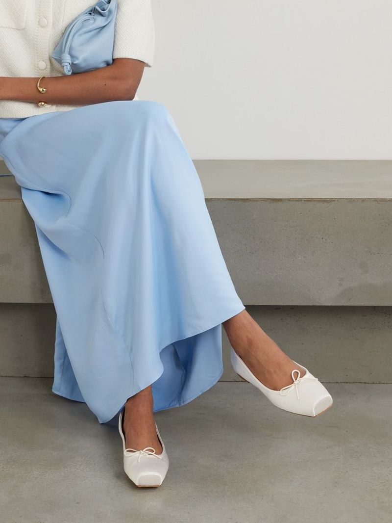 Square-Toe Ballet Flats (Modern Design)