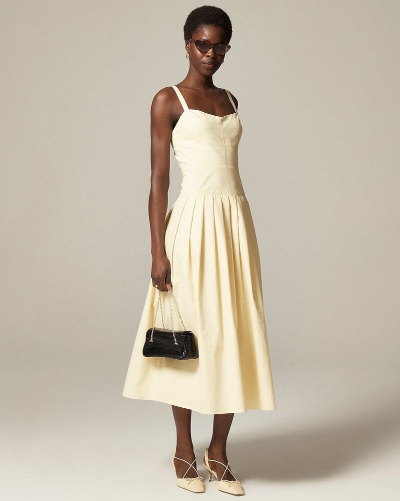 J.Crew Pleated Drop-Waist Dress