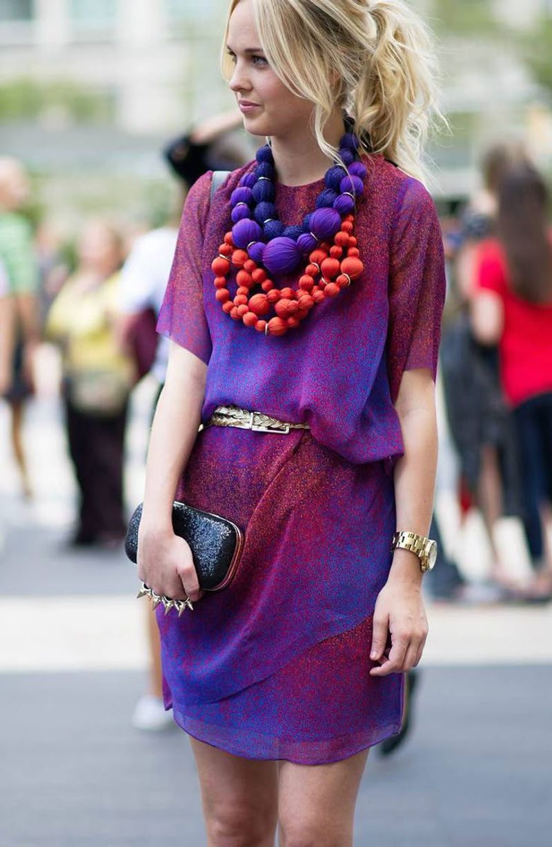 Over-accessorizing with Costume Jewelry