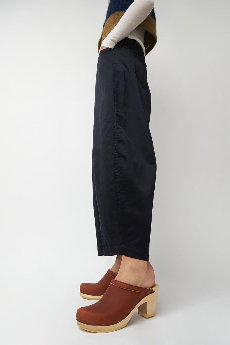 No.6 Classic Leather Clog on High Heel