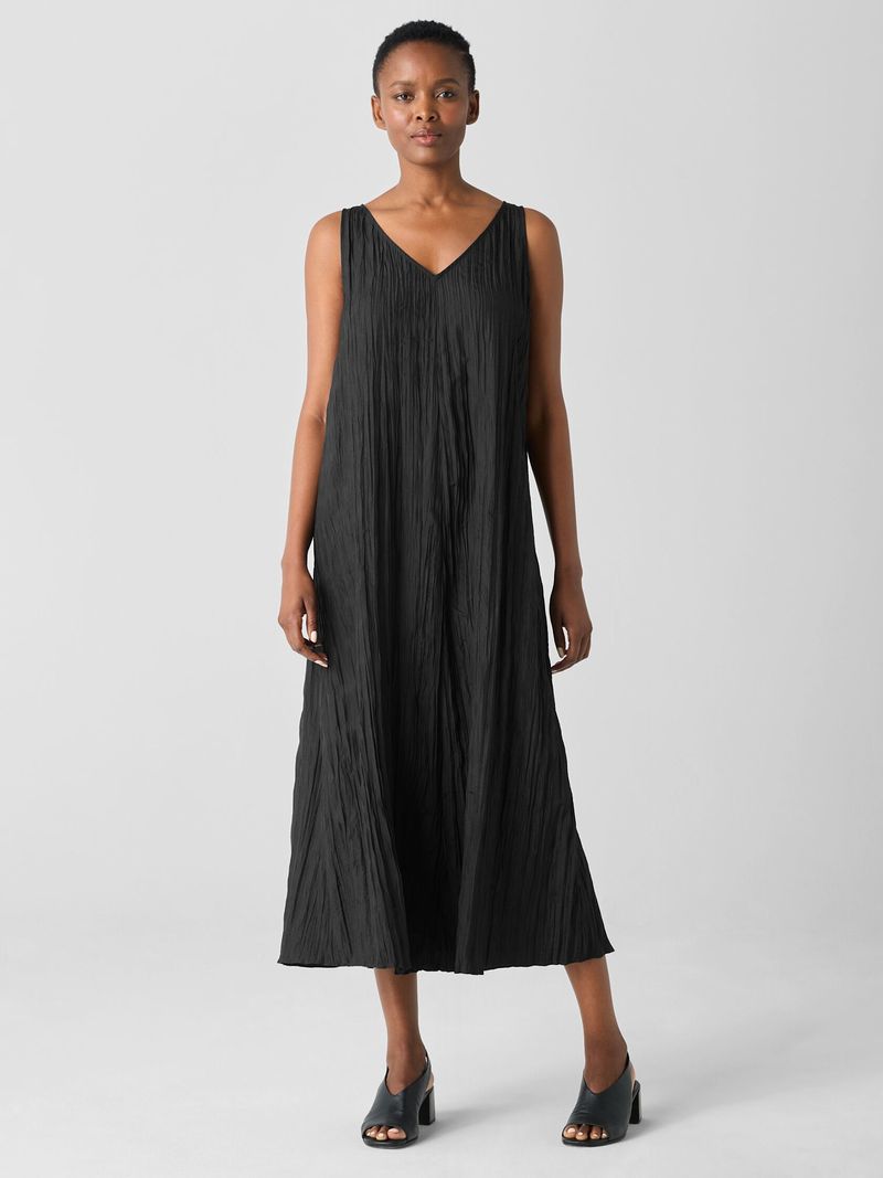 Eileen Fisher – Organic Cotton V-Neck Dress