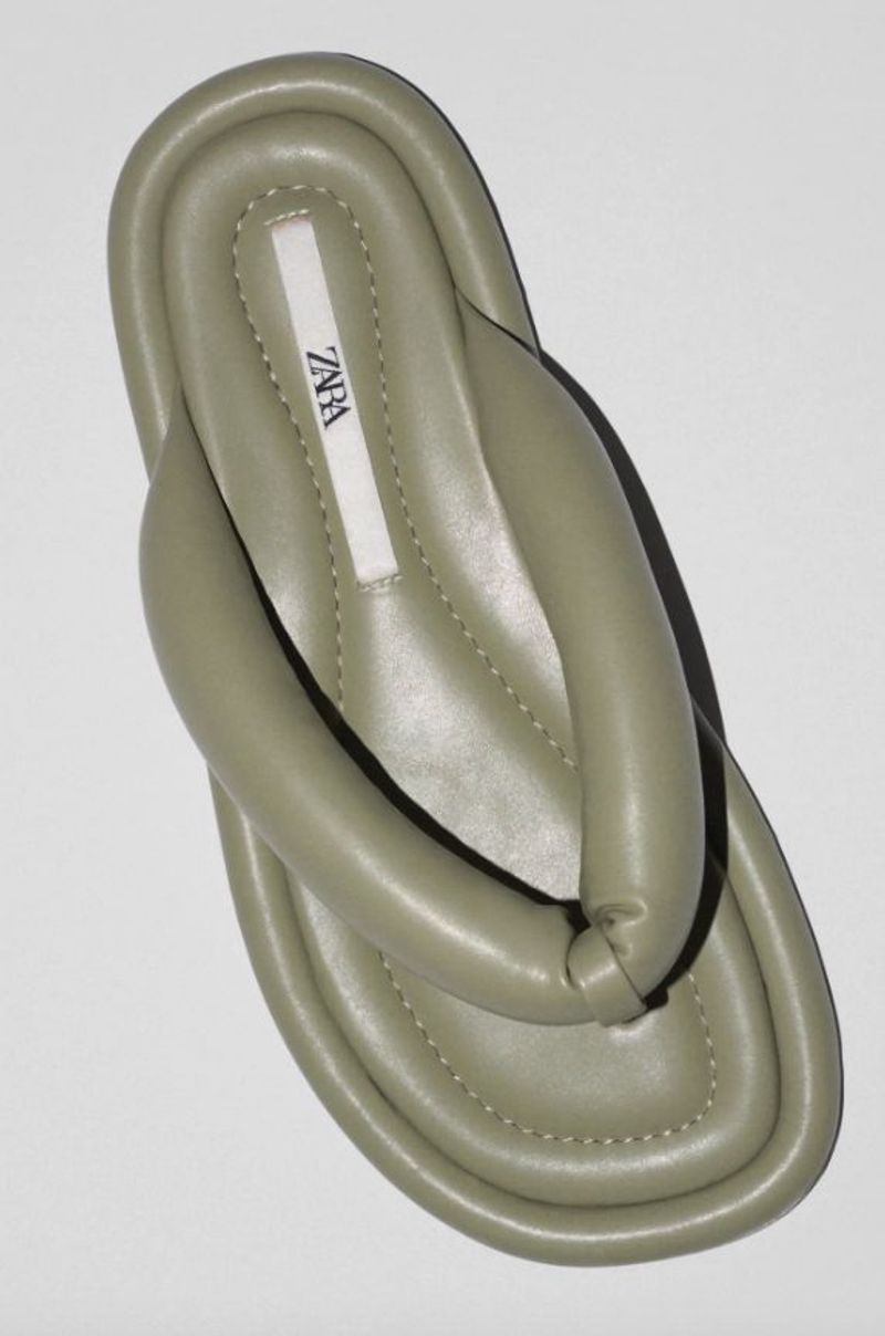 Zara Padded Thong Sandals