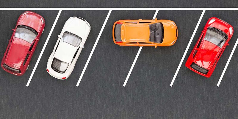 Parking carelessly in shared spaces