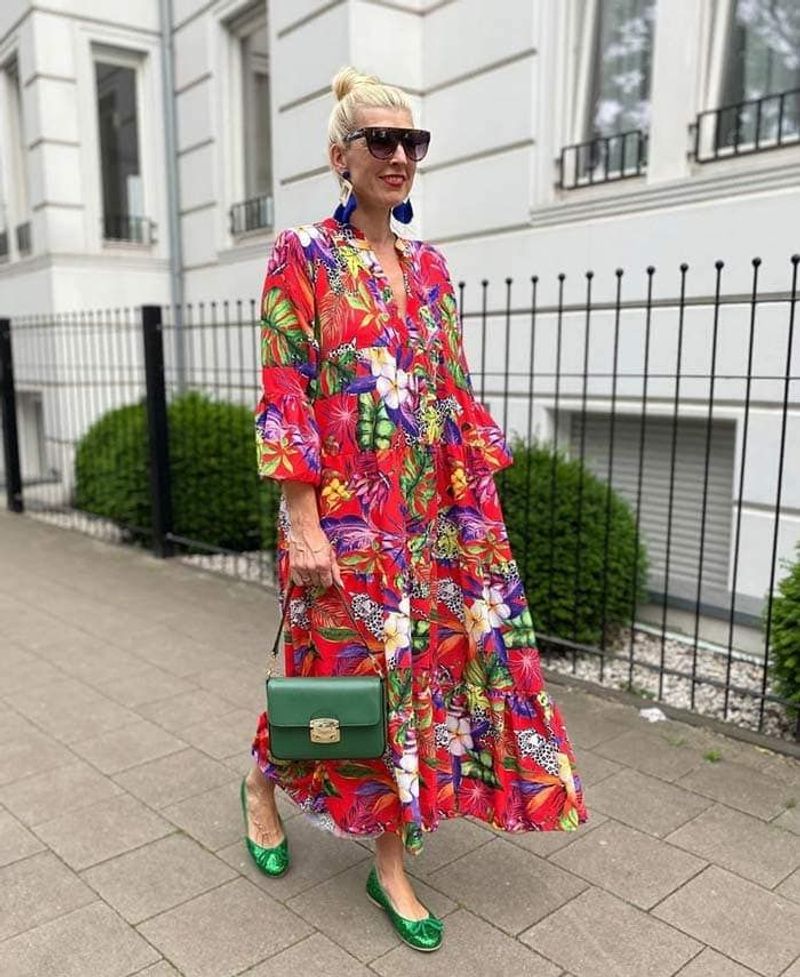 Worn-Out Ballet Flats with A-Line Dresses