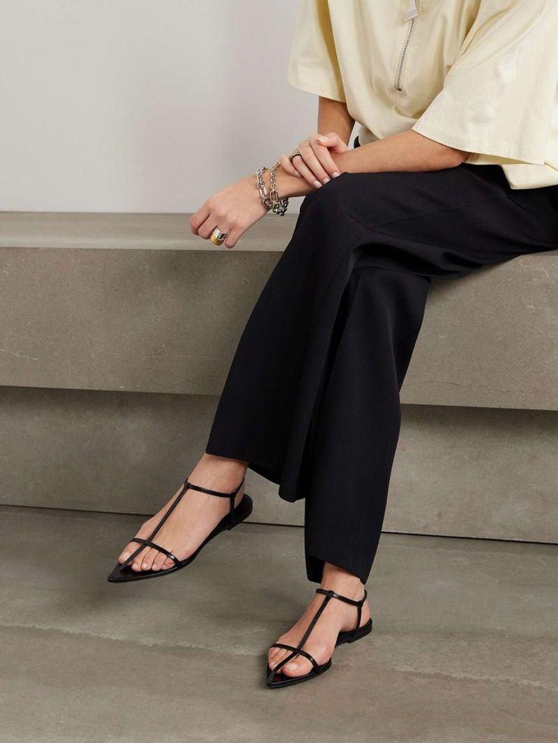 JIL SANDER Leather Sandals