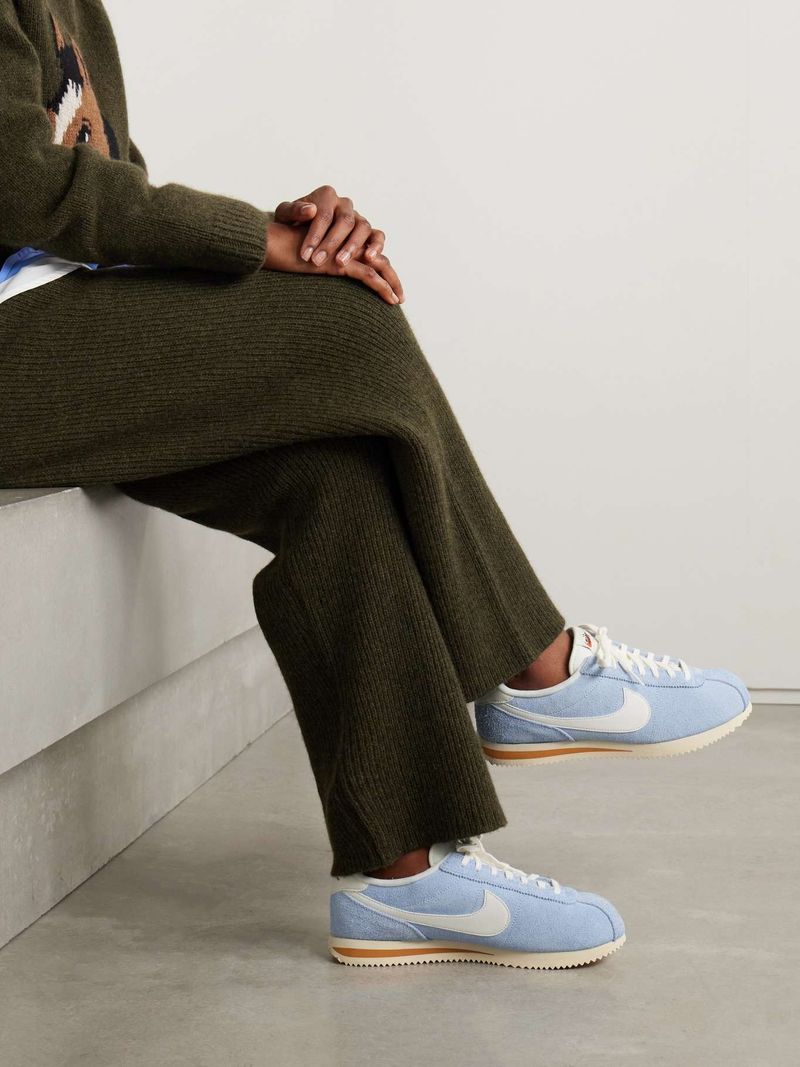 Nike Cortez Vintage Brushed-Suede Sneakers