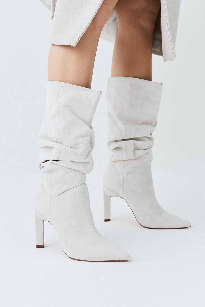 Slouchy Mid-Calf Boots