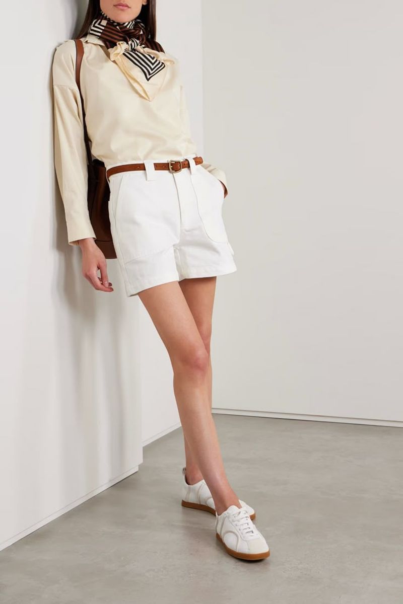 Low-Profile White Sneakers
