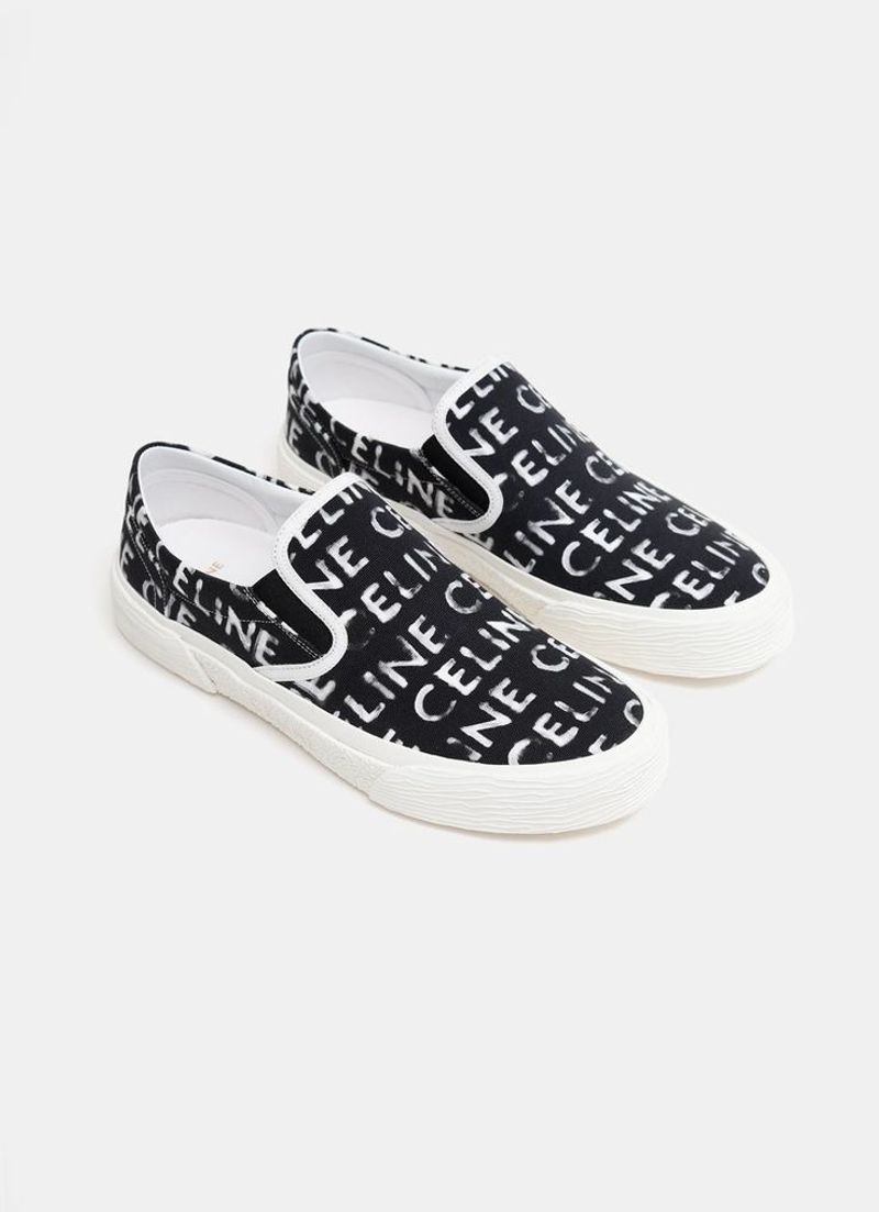 Slip-On Sneakers with Logos