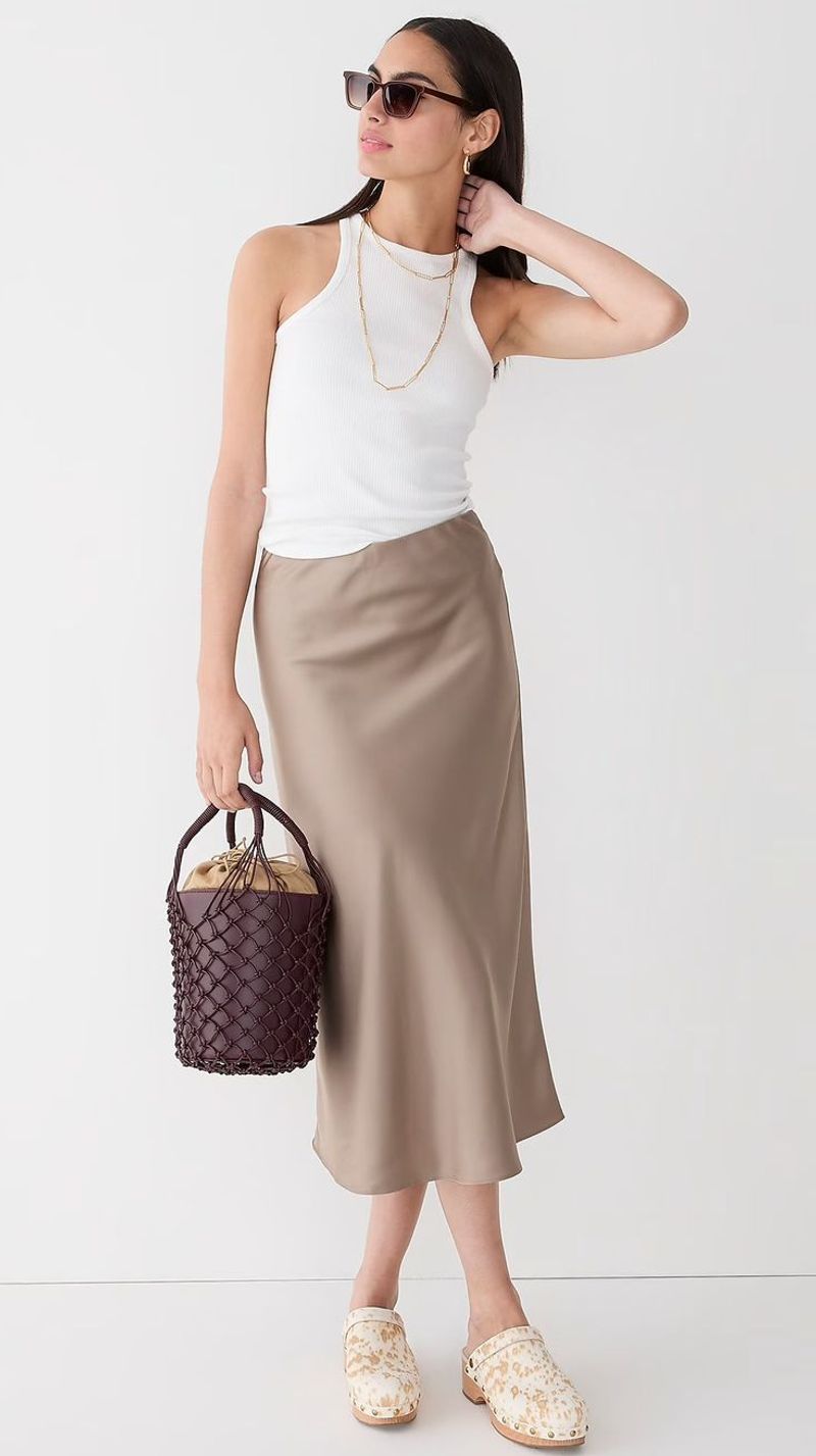 J.Crew Gwyneth Slip Skirt