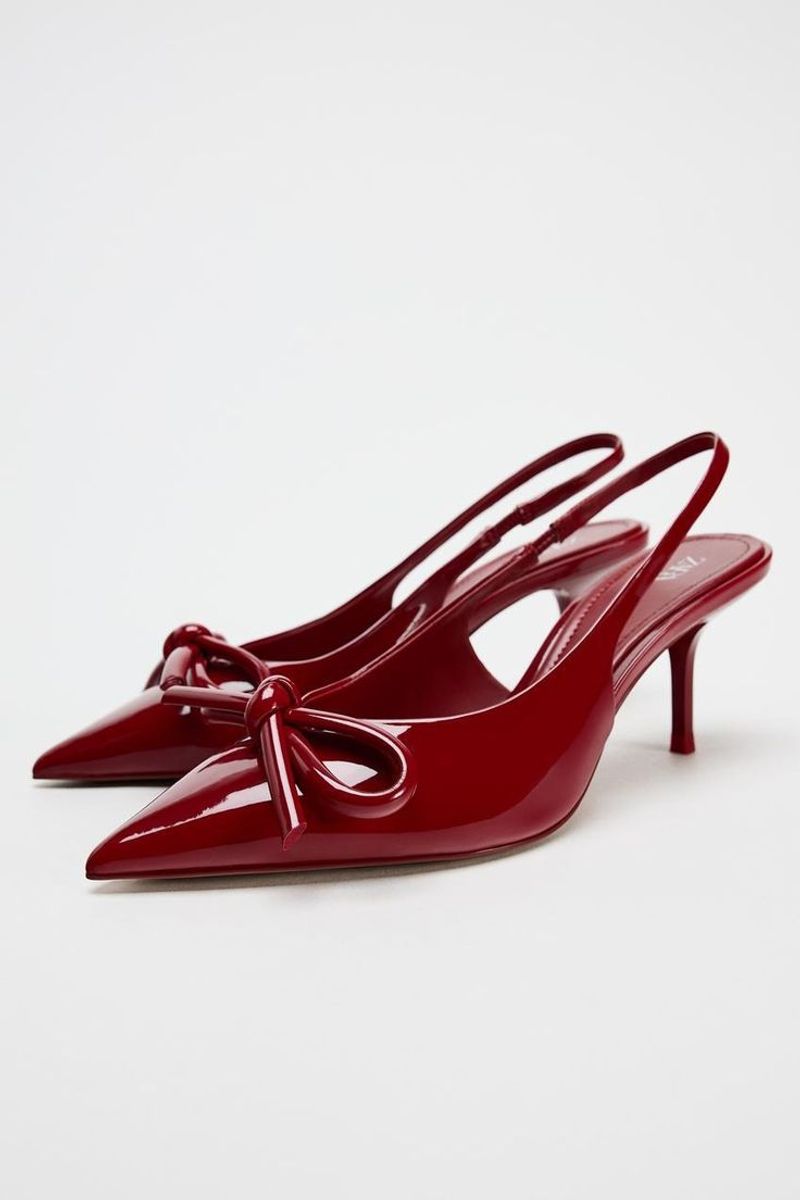 Aries – Zara Red Patent Slingback Heels