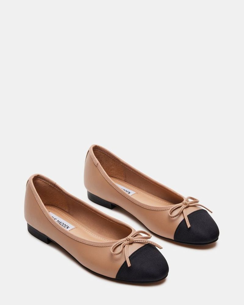 Rounded-Toe Ballet Flats