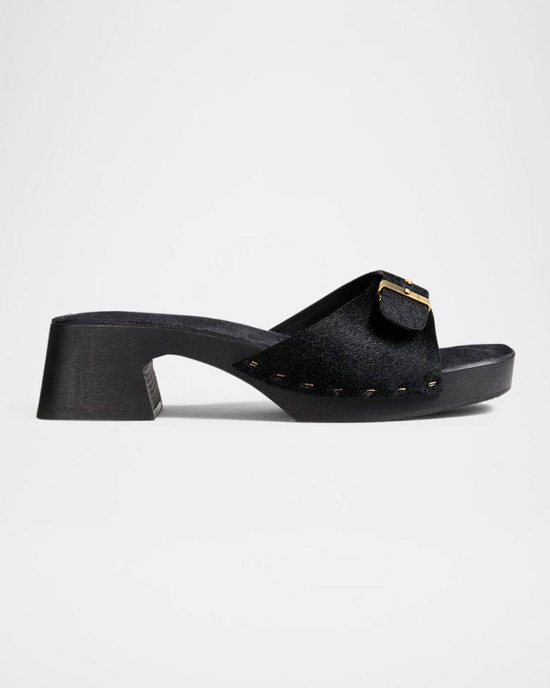KHAITE Buckle Clogs