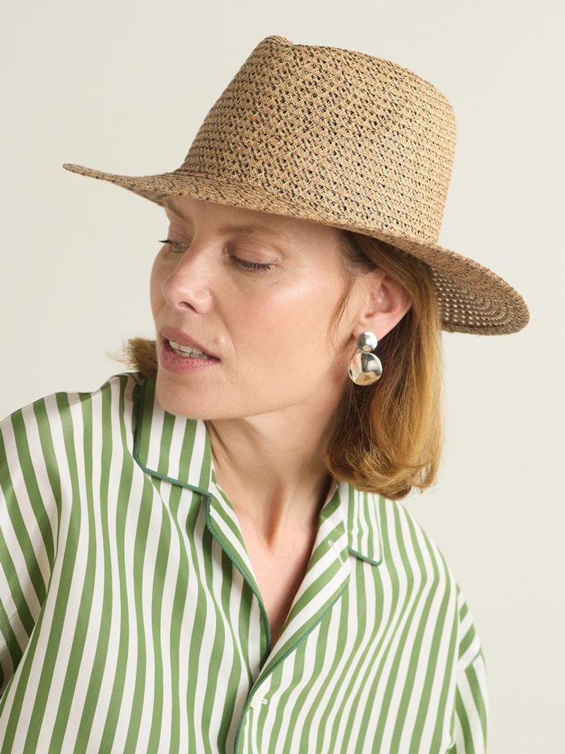 Structured Straw Hat