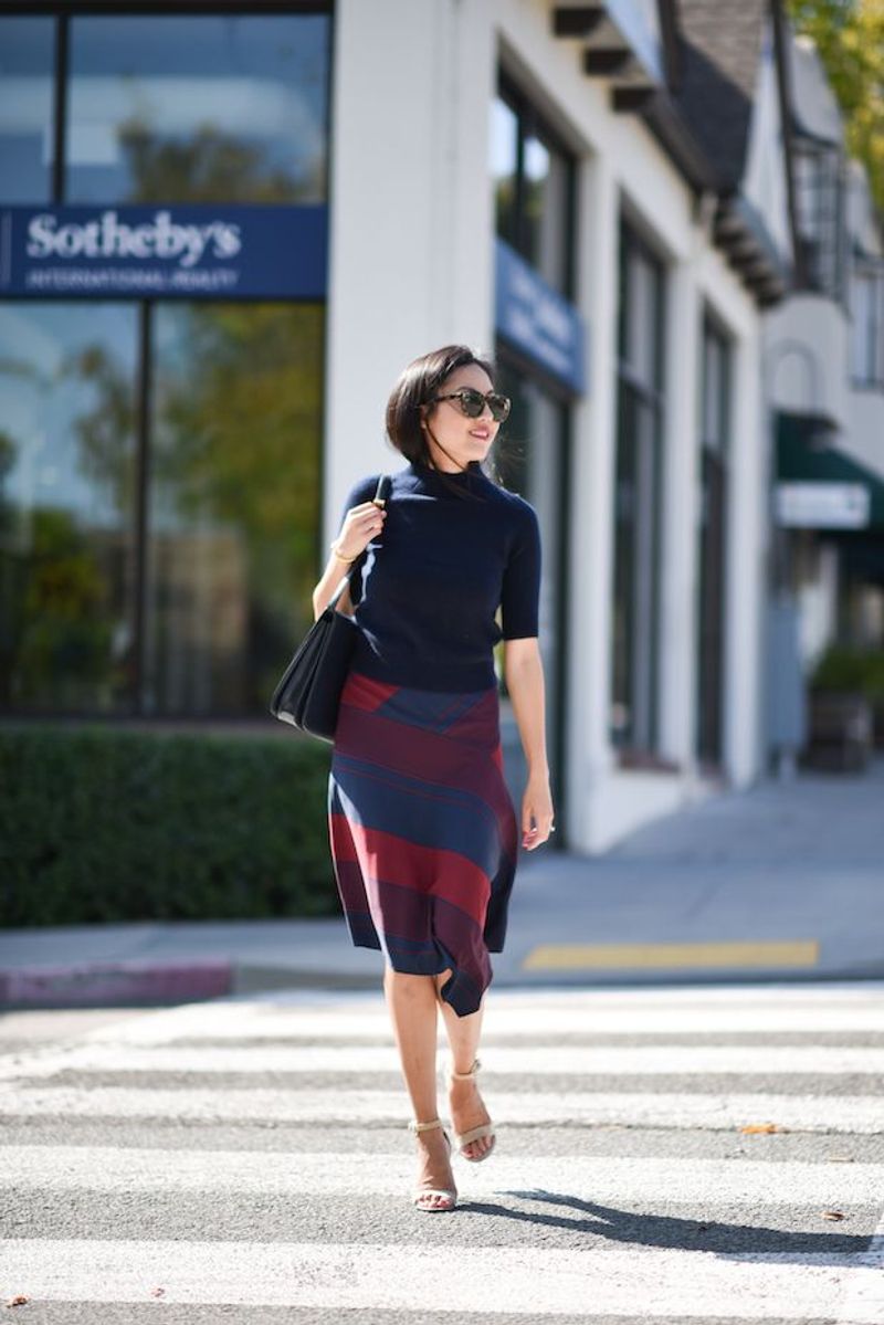 Burgundy + Navy