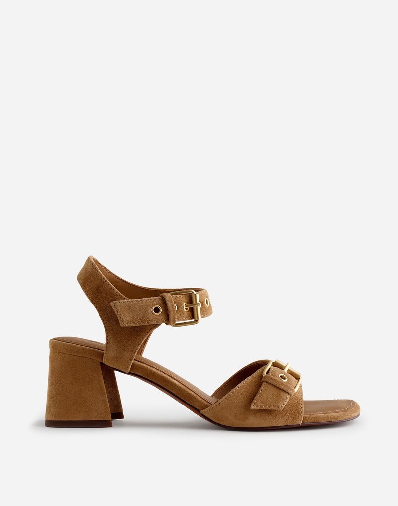 Madewell The Neeka Ankle-Strap Heeled Sandal
