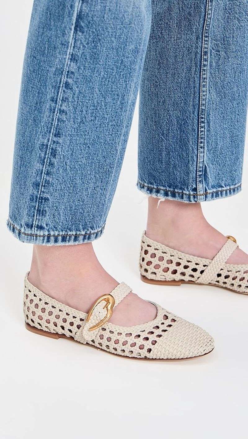 Larroudé Verona Macrame Ballet Flats