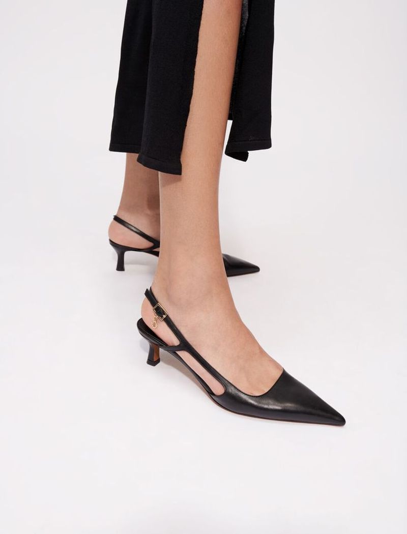 Maje Slingback Kitten Heels