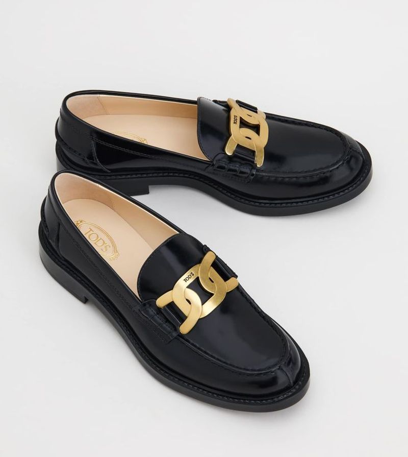 Tod’s Gold-Loop Loafers