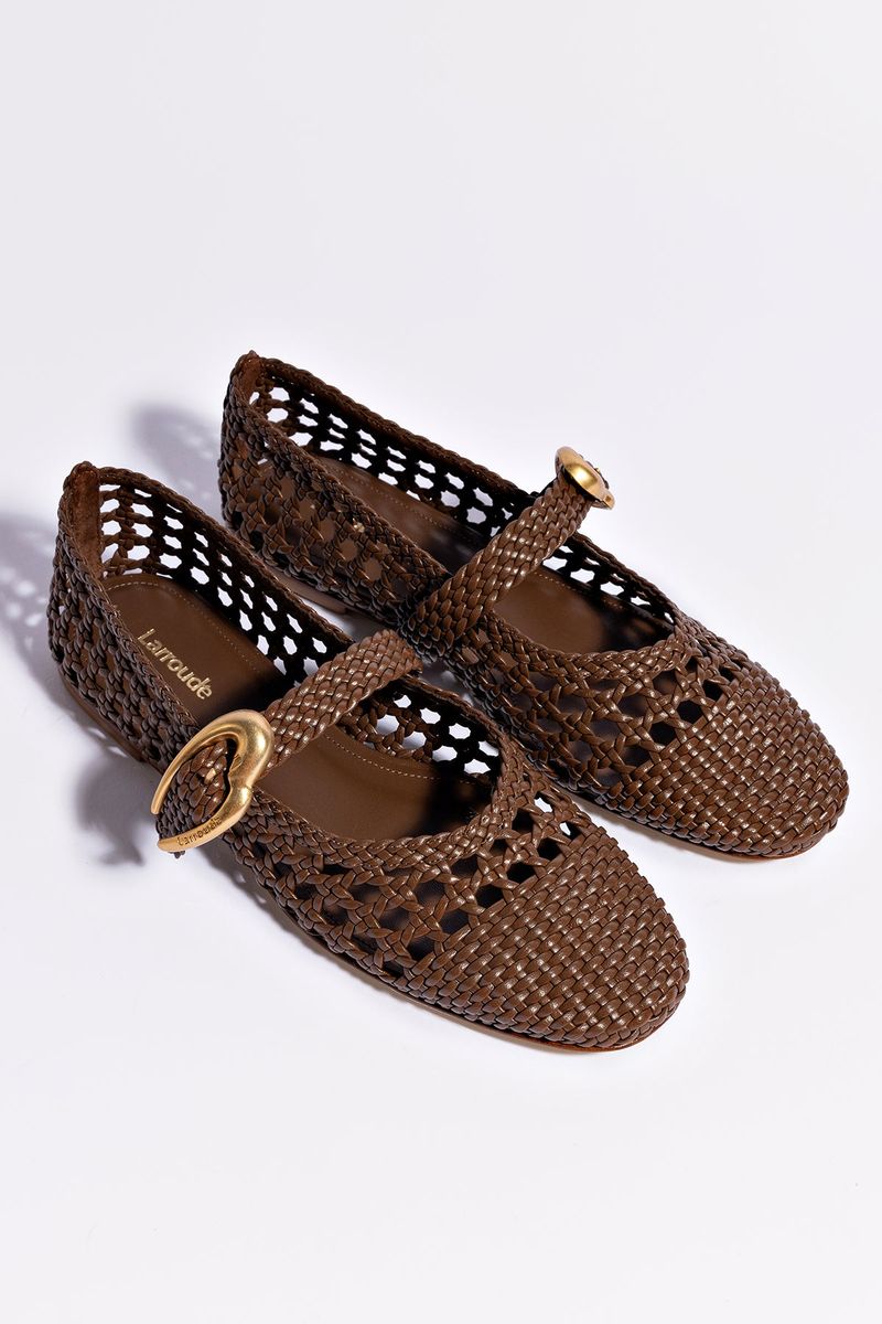 Larroude Verona Macrame Ballet Flat