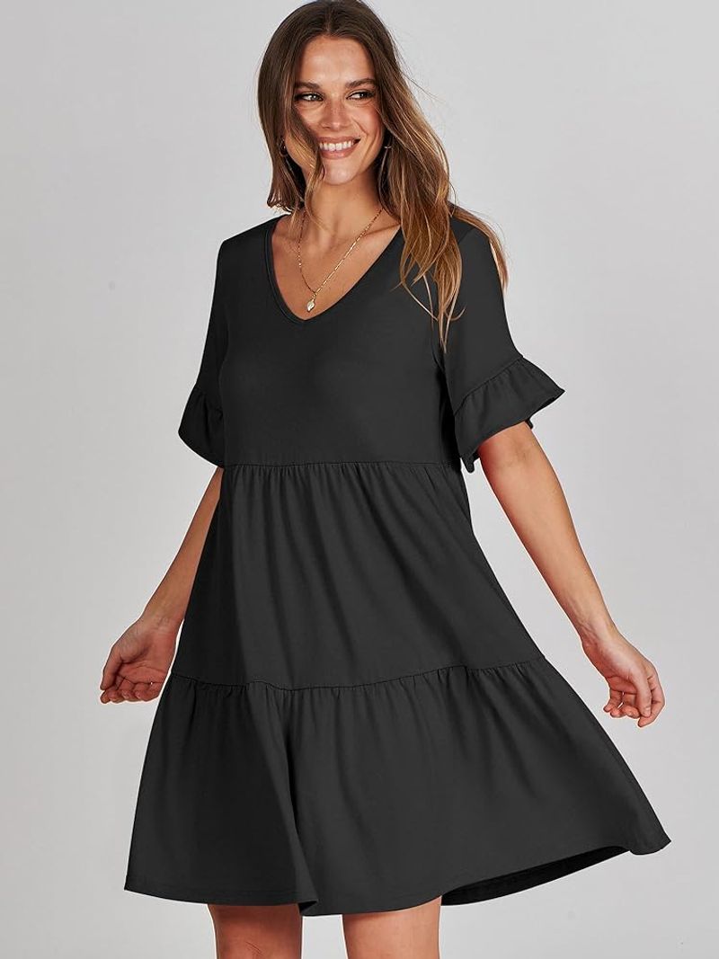 Anrabess Tiered Midi Dress