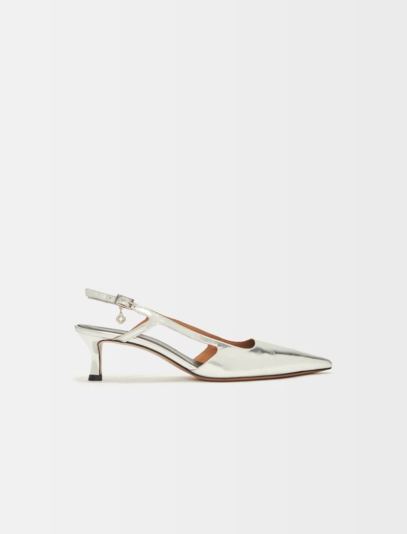 Maje Slingback Kitten Heels