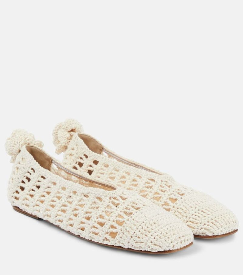 Magda Butrym Crochet Ballet Flat