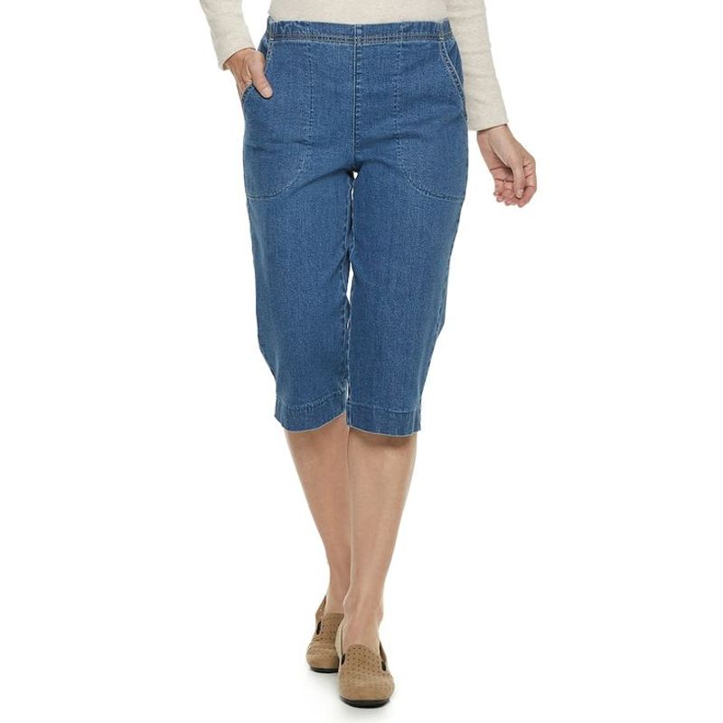 Croft & Barrow Pull-On Capris with Elastic Waistband