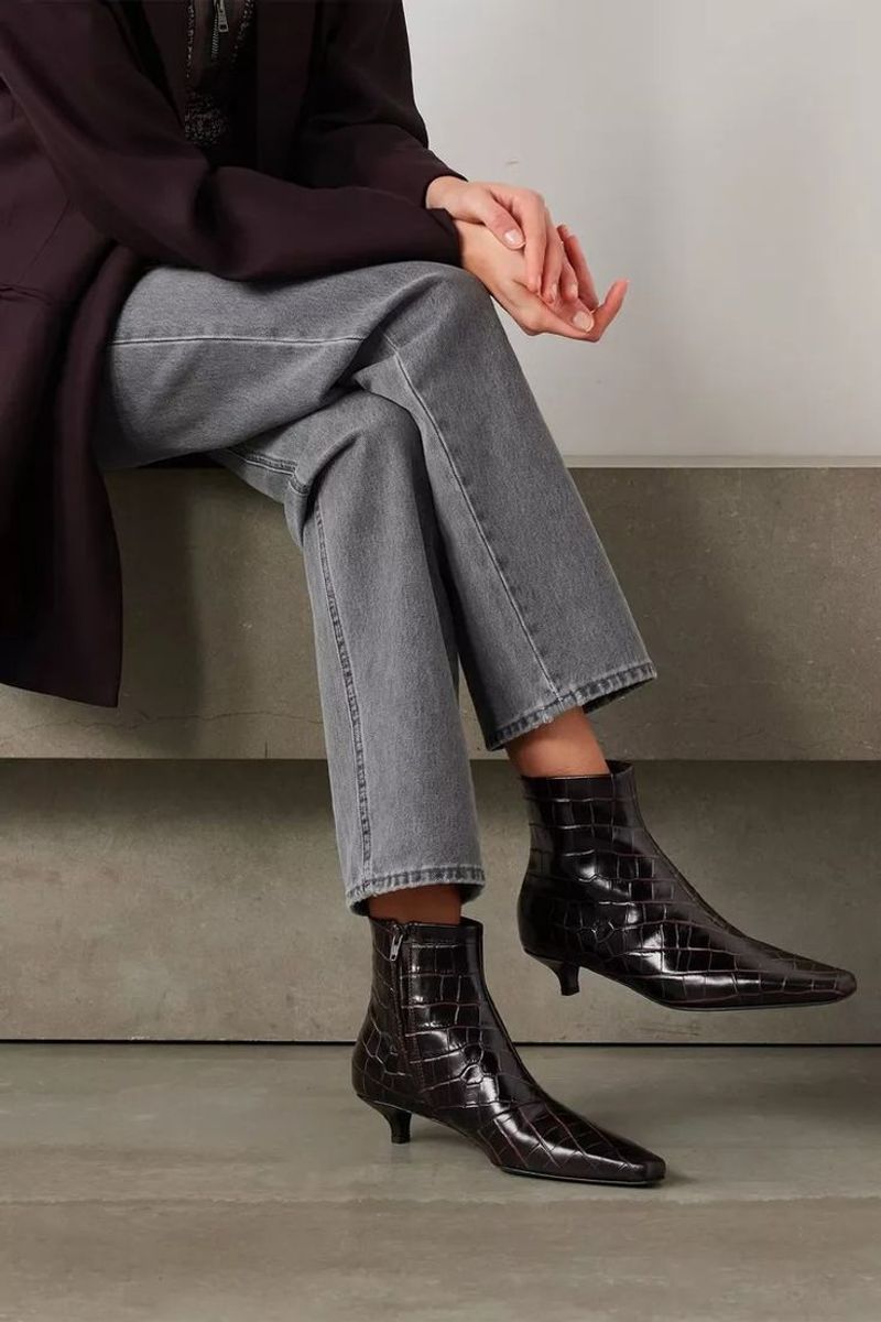 Pointed-Toe Ankle Boots