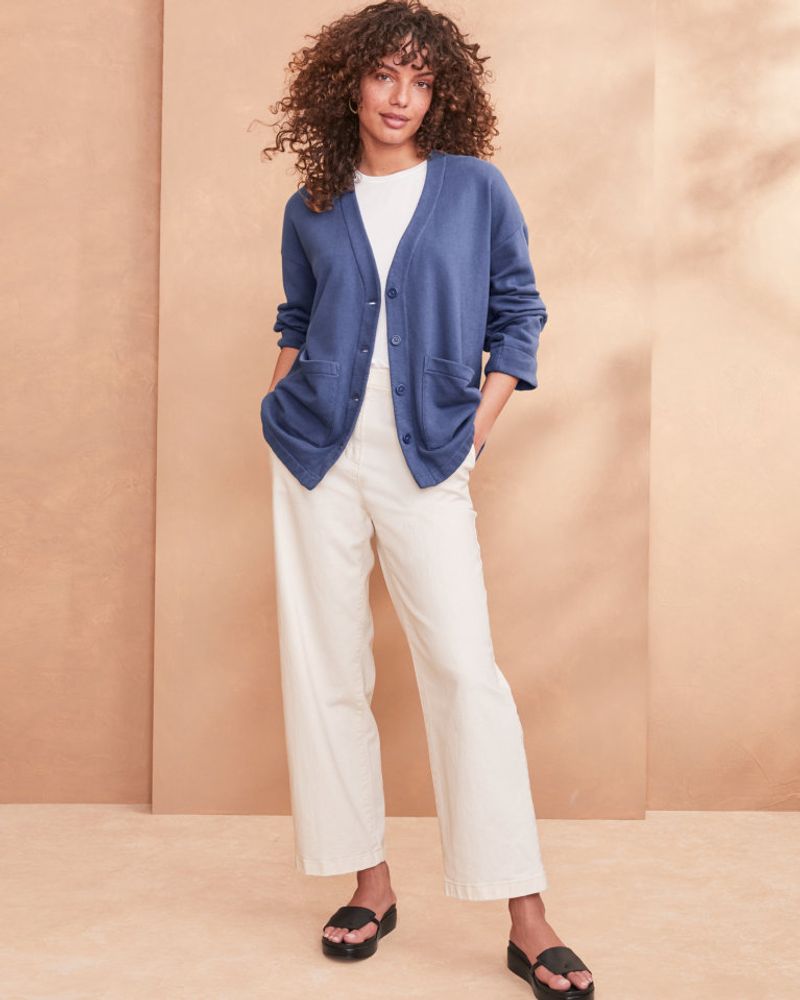 Eileen Fisher Organic Cotton Wide-Leg Jeans