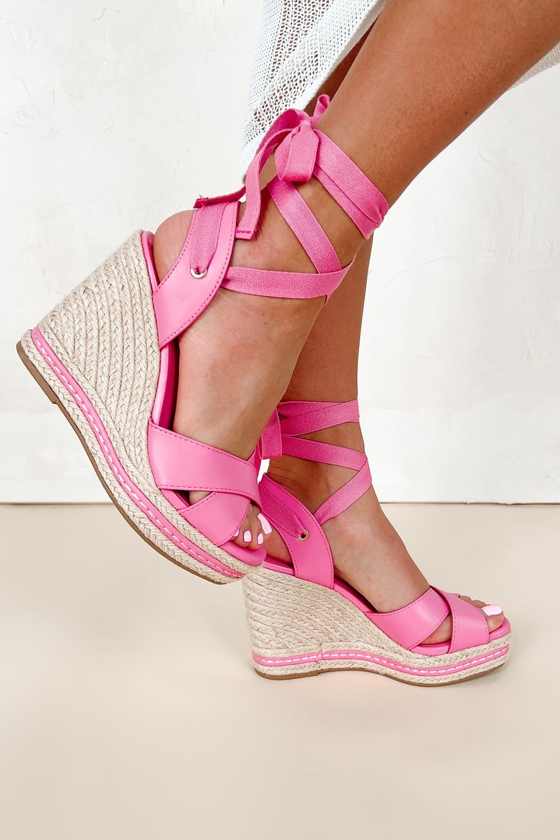 Bright Barbie Pink Espadrilles