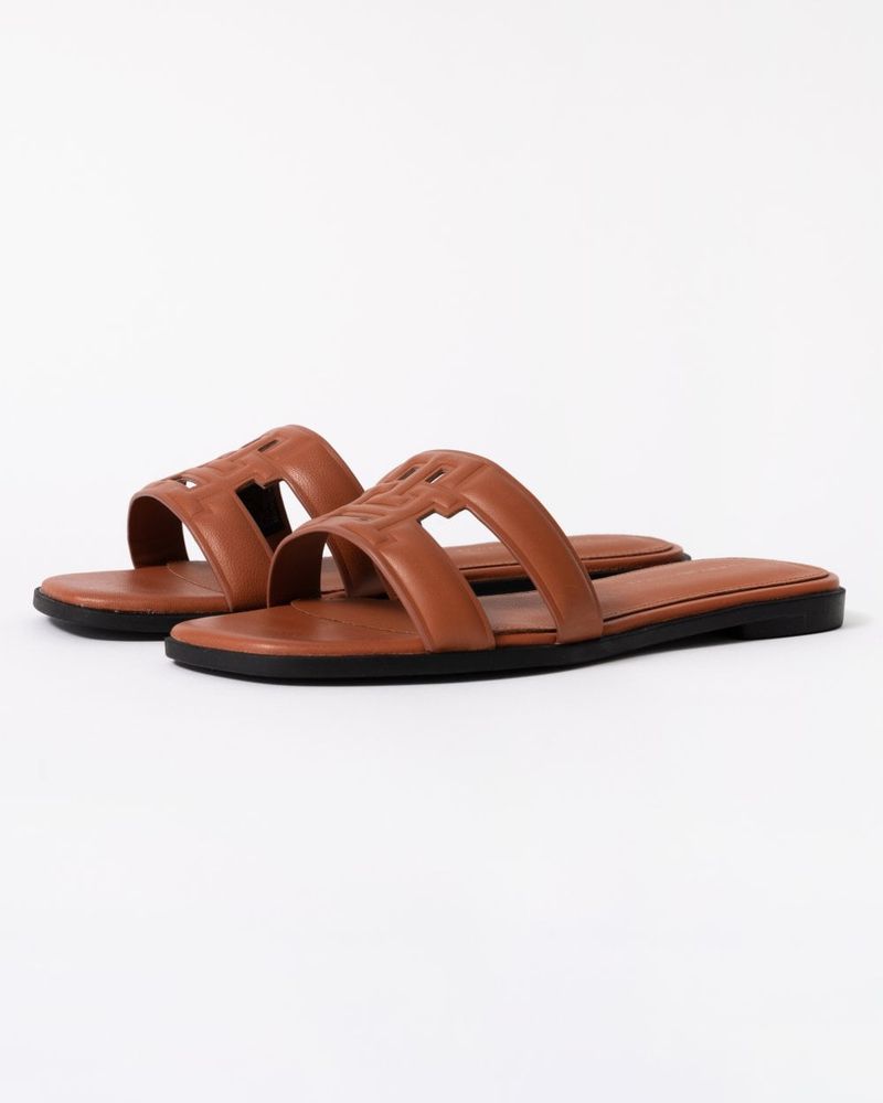 Tommy Hilfiger Leather TH Monogram Mules