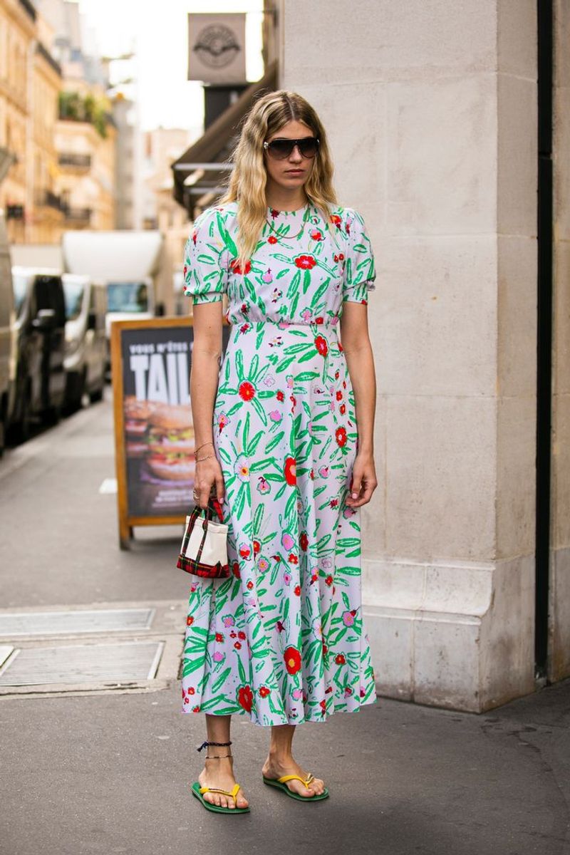 Flip-Flops with Midi or Shirt Dresses