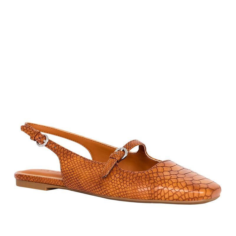The Evie Snakeskin Embossed Slingback Flat – Katy Perry