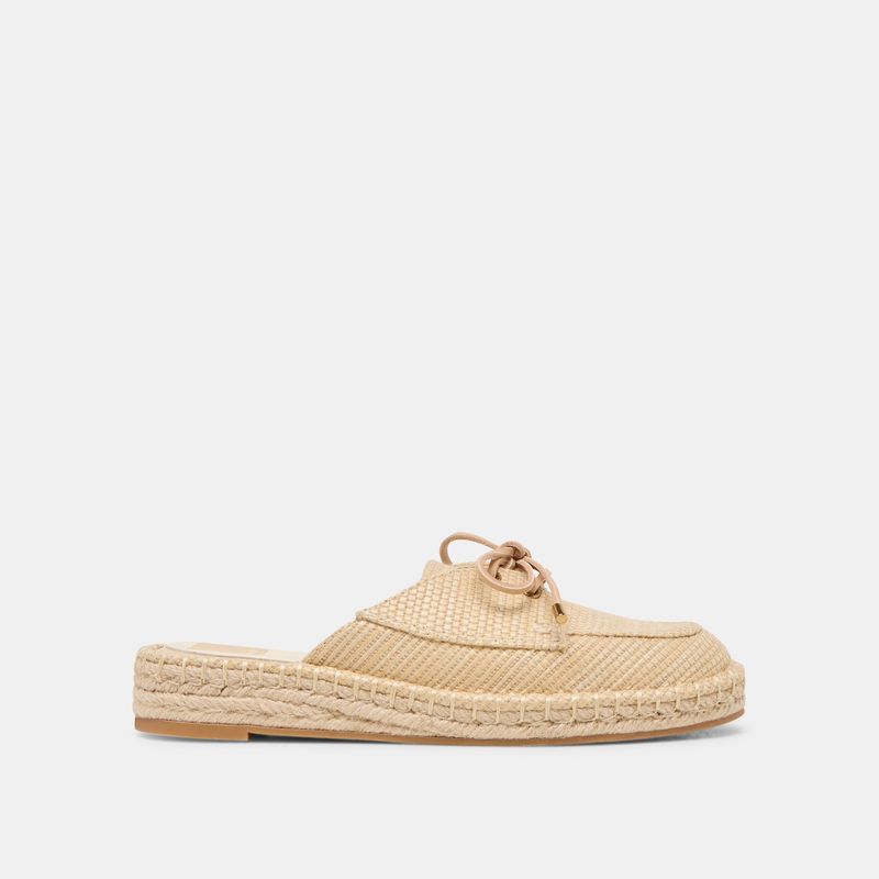 Dolce Vita Hatie Natural Raffia Flats