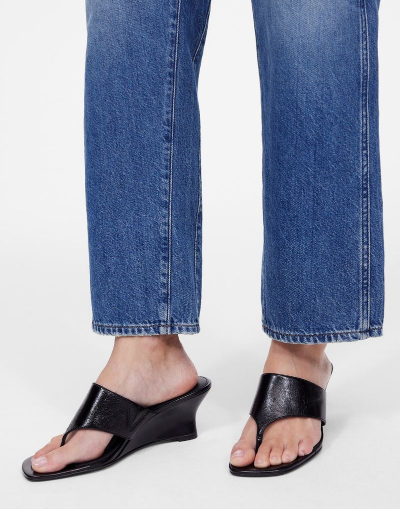 Madewell The Deanna Thong Wedge Sandal