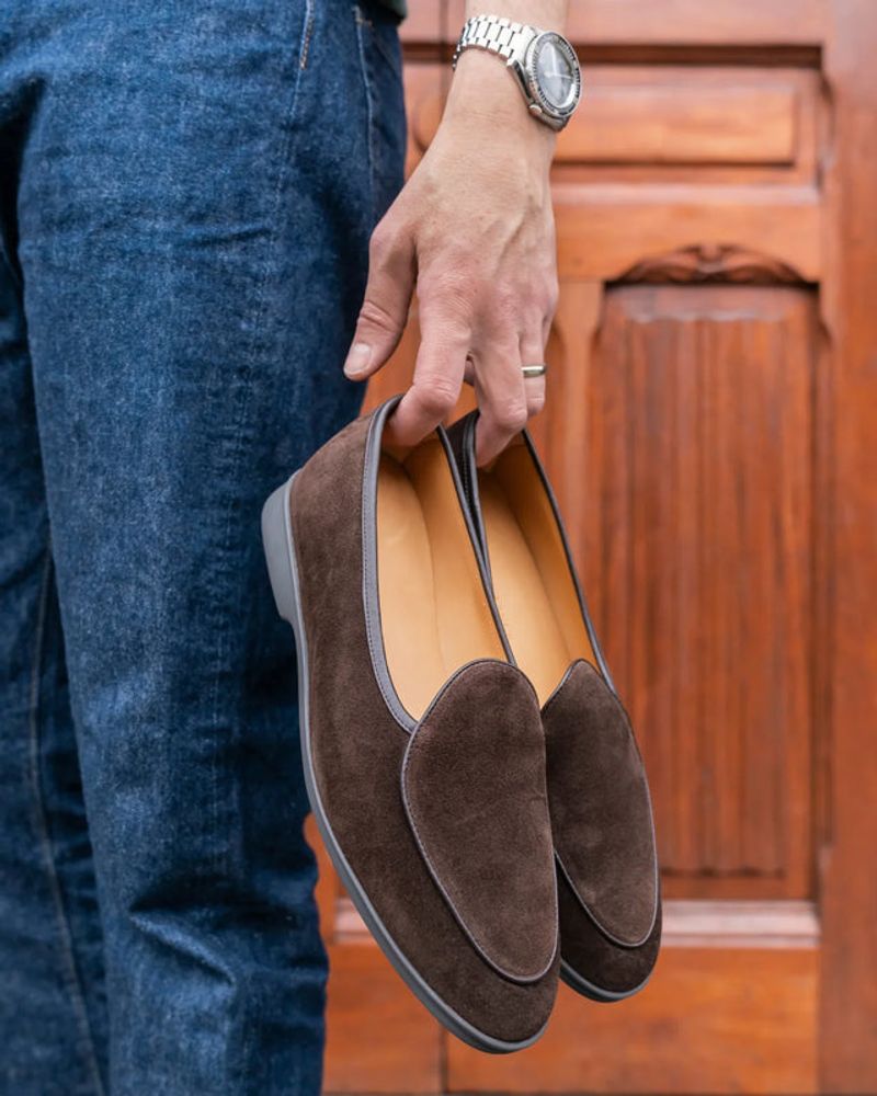 Baudoin & Lange Suede Loafers