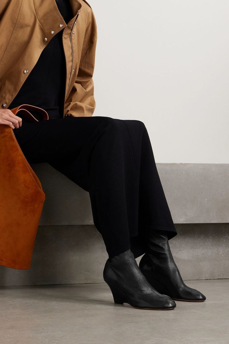 Wedge Ankle Boots with Soft Leather Lining